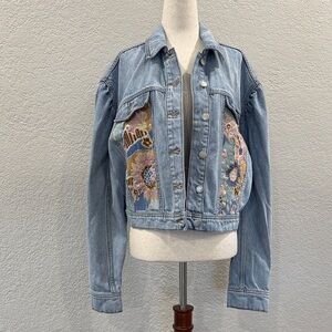 Driftwood Embroidered Denim Jacket